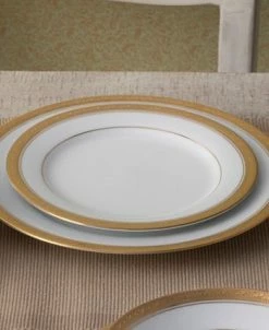Noritake Crestwood Gold Set Of 4 Salad Plates, Service For 4 -Noritake Shop 23547899 fpx
