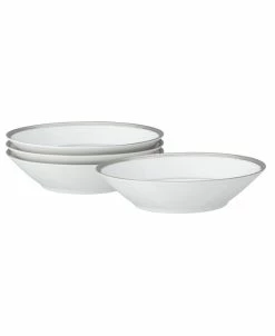 Noritake Regina Platinum Set Of 4 Fruit Bowls, Service For 4
