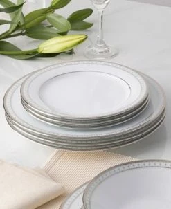 Noritake Rochester Platinum Set Of 4 Dinner Plates, Service For 4 -Noritake Shop 23548055 fpx