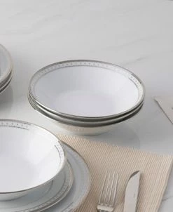 Noritake Rochester Platinum Set Of 4 Soup Bowls, Service For 4 -Noritake Shop 23548066 fpx