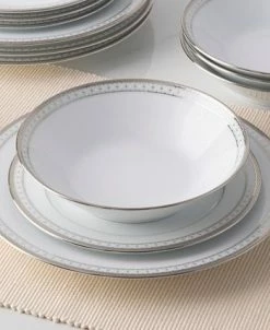 Noritake Rochester Platinum Set Of 4 Soup Bowls, Service For 4 -Noritake Shop 23548068 fpx