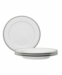 Noritake Regina Platinum Set Of 4 Salad Plates, Service For 4