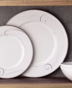 Noritake Platinum Wave Set Of 4 Dinner Plates, Service For 4 -Noritake Shop 24055382 fpx