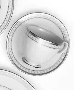 Noritake Rochester Platinum Set Of 4 Saucers, Service For 4 -Noritake Shop 24055545 fpx