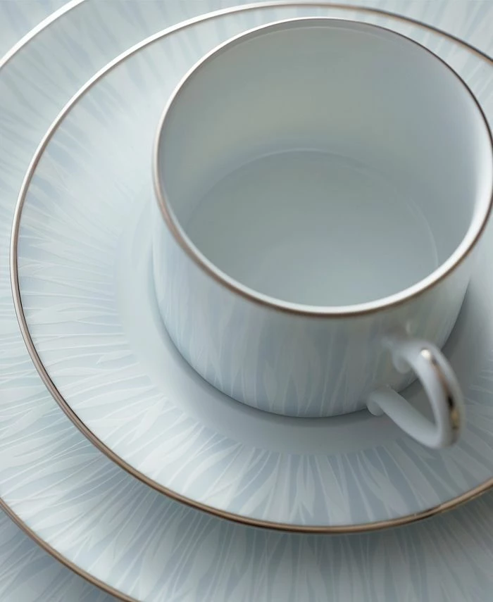 Noritake Glacier Platinum Set Of 4 Saucers, Service For 4 6 Noritake Glacier Platinum Set Of 4 Saucers, Service For 4 - Image 4