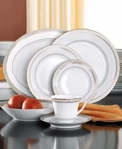 Noritake Crestwood Platinum 50-Pc. Set, Service For 8 9 Noritake Crestwood Platinum 50-Pc. Set, Service For 8 -Noritake Shop 258933 fpx