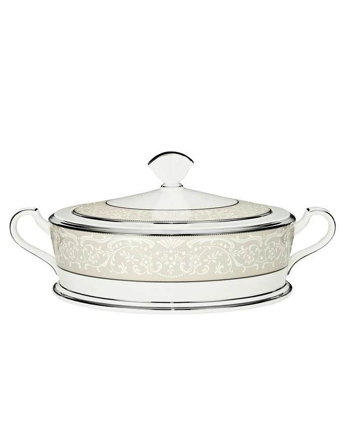 Noritake Silver Palace Covered Vegetable 3 Noritake Silver Palace Covered Vegetable