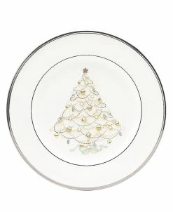 Noritake Silver Palace Holiday Salad Plates, Set Of 4