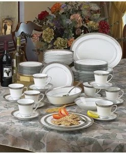 Noritake Crestwood Platinum 50-Pc. Set, Service For 8 8 Noritake Crestwood Platinum 50-Pc. Set, Service For 8 -Noritake Shop 9779196 fpx
